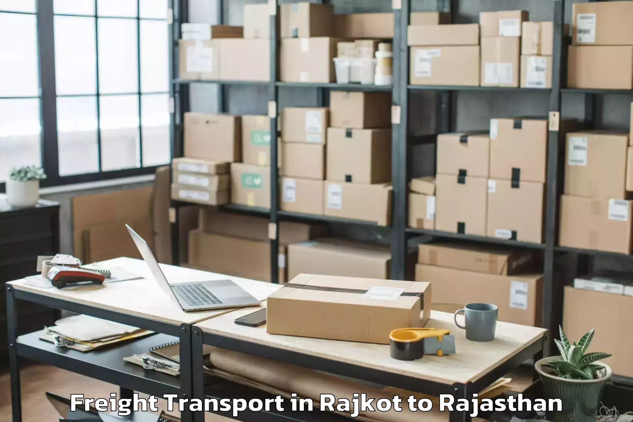 Hassle-Free Rajkot to Ghatol Freight Transport